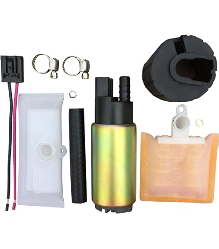 MUCO 255LPH High Flow In-Tank Fuel Pump With Strainer & Wiring Harness - MCP-203A Replacement For Multiple Vehicles