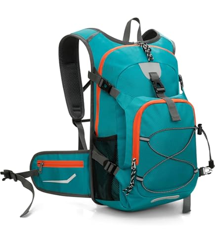 VAUDE Kinderrugzak jongens en meisjes Puck 10 liter in blauw, comfortabele wandelrugzak voor kinderen, weerbestendige schoolrugzak met regenhoes en vergrootglas, veel opbergruimte, blauw/eclipse : VAUDE