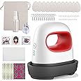 AOUXSEEM Mini Heat Press Machine for T Shirts Shoes Bags Hats, Portable Easy Pressing Thermal Sublimation Machine for Heat Transfer Vinyl DIY Family Shirt HTV Iron-on Projects