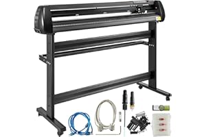 VEVOR Schneideplotter 1350 mm, Folienschneider, Vinylschneidemaschine 800 mm/s, Vinyl Schneideplotter 128K-2M, Plottermaschine, Hobbyplotter 80 dB, Schnittgenauigkeit 0,01 mm, Schnittdruck 10-500g,