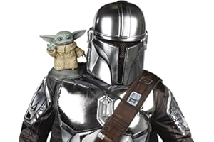 RUBIES Rubie's 202212NS Baby Yoda Doll Shoulder Accessory Star Wars, Men, Women, Boys Girls, Multicolour, One Size Halloween