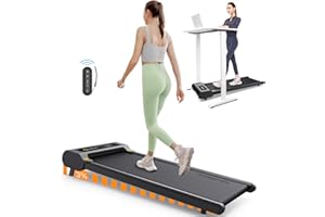 UREVO Treadmill with Incline, Walking Pad with Remote Control and LED Display, Compact Design Under Desk Treadmill with Large Running Area for Home/Office