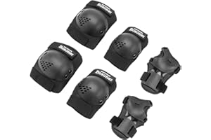 BOSONER Kids/Youth Knee Pad Elbow Pads for Roller Skates Cycling BMX Bike Skateboard Inline Rollerblading, Skating Skatings Scooter Riding Sports