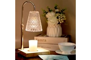 Haokiang Candle Warmer Lamp, Height Adjustable Electric Candle Melter with Timer, dimmer and 2 Bulbs Electric Candle Warmer(Does not Include Candles