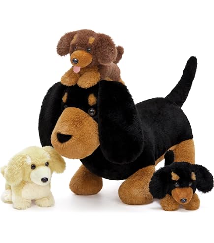 Peluche Perro Salchicha De 28cm – Uni-Toys De Pie Con Relleno 100% Reciclado Y Aspecto Realista