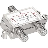 Redstar 2 Way Satellite Distributor for TV and Radio Easy Installation | HDTV/UHD 4K, DVB-S/S2, DVB-T/T2, DVB-C/C2, Rugged Ca