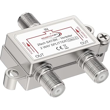 Antenne splitser / 2 weg verdeler - splitter met F connectoren | Radio accessoires | De
