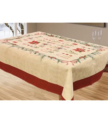 TOVAGLIA COPRITAVOLO GOBELIN LUX Jacquard Copritavolo Cuoricino Tirolese 274834350506