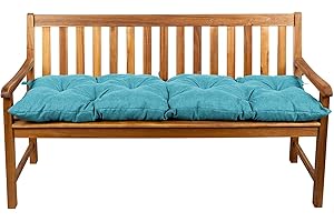 Gutekissen Cuscino per panchina Cuscino per sedia Hollywood Swing Garden LS (150x50, Blu cielo)