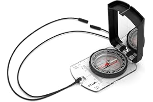 ‎SILVA Silva Kompass Outdoor - Spiegelkompass Ranger S Black - Peilkompass für Lange Entfernungen - Marschkompass Drehbarem Kompassgehäuse - Skala 1:25k & 1:50k - Kompass Militär Wanderkompass Sichtkompass