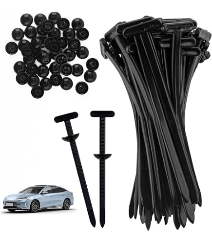 Redamancy Universal-Kabelbinderclips – 100 Stück, Selbstverriegelnd, Aus Nylon Für Auto & Haushalt