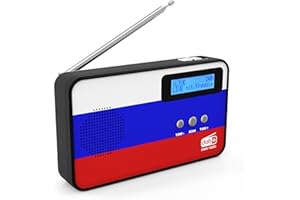 sky vision DAB Radio 100 - kleines Digitalradio, DAB Plus, mini, tragbar, mit Länderflaggen-Motiv