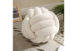 BIGOUGEM Knie wszystkie Pillow, Knotted all all Throw Pillow Ultra Soft Companionship Decorative woven woven notnotted all all Lamb Velvet Sofa Cushion, not nie Cushion, Sofa Pillow Beżowy