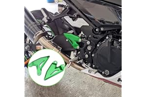 LEDISHUN Motorcycle Accessories Rider Front Foot Peg Footrest Rear set Heel Plates Guard Protector (for Kawasaki Vehicle) NINJA400 Z400 NINJA 400 500 NINJA e-1 Z e-1 ELIMINATOR SE Z 7 HYBRID (Black)