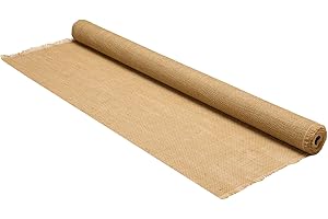 La Cordeline Toile de Jute Naturelle 230 GR/m², Rouleau 1 m x 5 m pour Jardinage, Bricolage, Loisirs créatifs CJN11E
