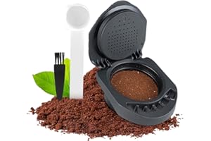 FOVNOT Réutilisable Capsule Adaptateur for Dolce Gusto, Café Capsule Convertisseur Adaptateur Rechargeable Café Capsule Adaptateur Compatible for Piccolo XS/EDG 305/EDG 606.S/Genio S/Genio Mini