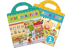 HOMESTEC Libri di adesivi 2 Pezzi Lapin Tom, Adesivi riutilizzabili con maniglia portatile, Giochi per bambini fai da te che non richiedono colla, Adatto a bambini di età compresa tra 2 3 4 5 6 anni