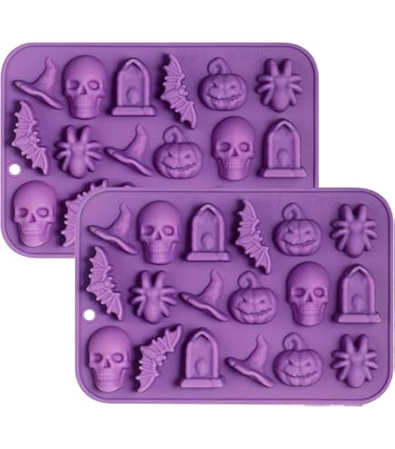 Moules à Chocolat Halloween En Silicone - Fantôme, Citrouille, Chauve-souris - Pour Bonbons, Gelée, Décorations