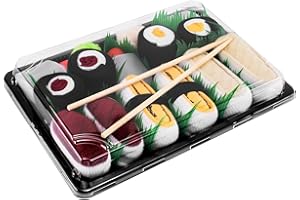 SUSHI SOCKS BOX Rainbow Socks Lot de 5 paires de chaussettes pour sushi Tamago Butterfisch Thon 2 x Maki