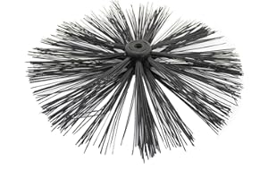 Dapetz ® Chimney Brush Head 400mm Nylon Brush Head Flexible Fireplace Cleaning Tools for Sweeping Drain Duct Vent Cleaning Fireplace Flue Fume Hood