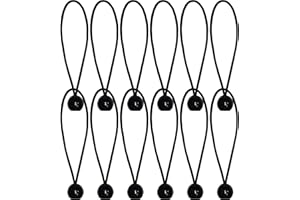 Yeesabella 12 PCS 4 Inches Tarpaulin Bungees Balls Tarp Bungee Cord Tent Bungee Hooks, Tarpaulin Holder for Banner, Tarpaulins, Pavilions, Tents, Flag Poles