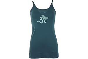 GURU SHOP Yoga-Top aus Bio-Baumwolle OM, Damen, Synthetisch