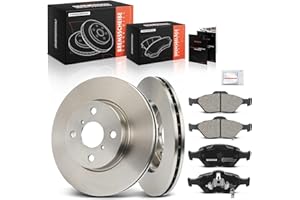 Frankberg Brake Kit incl. 2x Brake Disc + 4x Brake Pad Front Compatible with Yaris P9 Yaris P13 Replace# 044650D210,435120D060000