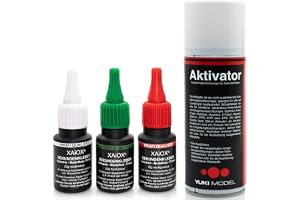 XAiOX superlim set – tunnvätska, medelflytande, tjock i UV-Protect flaskor och aktivatorspray
