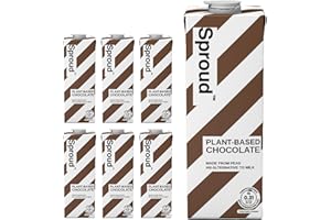 SPROUD - Plant-Based Milk, Low Sugar, Low Carb, High Protein, Long Life, Powered by Peas, Cocoa-rich and Creamy (Chocolate) (6 x 1L)