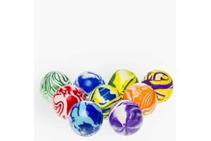 ‎L + H WORLD L + H WORLD Flummis XXL | 10x Stück | 45 mm Durchmesser | extra groß | Dopsball Gummiball Hüpfball Springball | ideal als Mitgebsel o. Mitbringsel für Kindergeburtstag für Kinder, Jungen u. Mädchen
