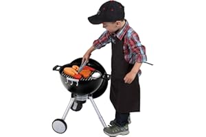 Theo Klein 9466 Weber Kugelgrill One Touch Premium, Kinder-Grill mit Licht, Sound und zahlreichem Zubehör, Anti-UV, Spielzeug für Kinder ab 3 Jahren