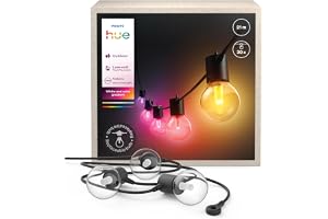 Hue Festavia Globe ljusslinga för utomhusbruk, White and color ambiance, 21 meter, 30 ljuskällor, Dimbara, Styr med Hue-appen, Fungerar med Alexa, Google Assistant och Apple Home