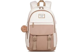 WINDARS Plecak szkolny dla nastolatek, urocze plecaki studenckie dla kobiet, studentów, estetyczna torba na książki, duża torba na laptopa