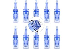 ‎BLAYRAM Blayram 12 Pins Microneedling Nadeln A6, 10 Stück Micro Nano Nadeln Kartuschen Ersatzteile, Professionelle und Heim-Anwendung (12 Pins)