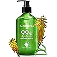 ALODERMA Organic Pure Aloe Vera Gel Made with 99% USDA Organic Certified Aloe Vera within 12 Hours of Harvest (300g, 313ml) No Powder Concentrates or Parabens - Perfect for Everyday Use - Suitable ...