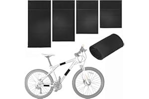 ALRIEDY Thule - Lot de 4 protections de cadre de vélo en carbone - Film de protection pour cadre - Accessoires de vélo