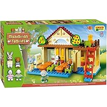 Simba Carrello Mattoncini Colorati 150 Pezzi: Compatibili Duplo, Contenitore Con Manico, Made In Italy, 18 Mesi+