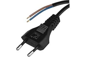 Emos Flexo de Cable de PVC 2 x 0,75 mm, 5 m Negro, KF de H1 h03vvh2 de F hy020 de F