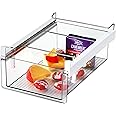 NALACAL Refrigerator Drawers, Fridge Drawer With Handle Pull Out Fridge Bins Organizer, Extra-Long/Stretch 20", Extra-Deep Storage Cheese, Deli Meat, Drinks, Fruit, Vegetable