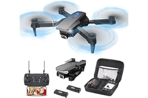 Wipkviey T27 Dron con Cámara 1080P HD, Mini Dron para Niños y Adultos, Motor sin Escobillas, Dron Cuadricóptero Plegable con Control Remoto, Juguete Eléctrico Multifuncional con Transmisión WiFi