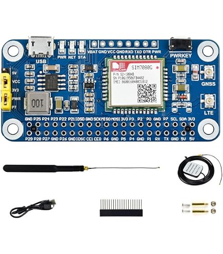Waveshare SIM7070G NB-IoT/Cat-M/GPRS/GNSS Hat Pour Raspberry Pi - Module IoT Mondial Avec GNSS