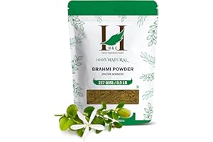 H&C HERBAL INGREDIENTS EXPERT H&C Brahmi Powder Bacopa Monnieri, 227 G (1/2 Lb)