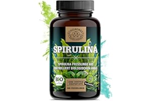 Spirulina -6000mg je Tagesdosis- 600 Spirulina Tabletten - WICHTIG: 100% BIO zertifiziertes Spirulina aus Australien I Laborg