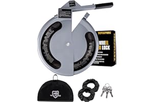 Tevlaphee Lenkradkralle, Lenkradschloss für Auto, Lenkradsperre, Auto Diebstahlschutz, Strapazierfähig, Anti-Winkelschleifer, 3 Schlüssel