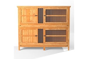 The Hutch Company 4ft Chartwell 2 Tier Rabbit Hutch | Perfect for keeping Rabbits and Guinea Pigs separate