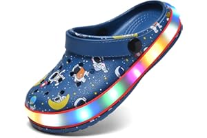 VIYEAR Kinder Jungen Mädchen LED Clogs Süße leichte Sommer Hausschuhe Garden Beach Sandalen