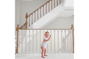 PYEUIFT Rete di Sicurezza per Bambini, Rete Anticaduta, Rete di Protezione per Scale, Rete di Sicurezza per Ringhiere per Scale da 2 Metri, Rete per Balconi per Bambini(2 * 0,79m, Bianco)