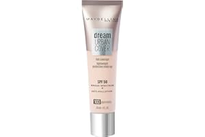 ‎MAYBELLINE Maybelline New York - Tönungsperfektion, UV-Schutz & Anti-Splitter, Dream Urban Cover, Farbe: Elfenbein, Rosé (103), 30 ml