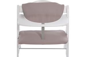 hauck Coussin Chaise Haute Bébé Highchair Pad Deluxe, Compatible avec Chaises Alpha+, Beta+ et Arketa, Lavable en Machine, Fixation Scratch, Stretch Beige