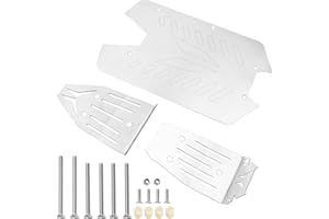 SHARE GOO ShareGoo Stainless Steel RC Skid Plate,RC Chassis Armor Guard Plate Upgrade Parts Compatible with Arrma 1/10 Vorteks 4x4 Big Rock 3S RC Car